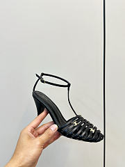 Kitlife Celine Cage-Strappy Sandals In Black Goatskin 9mm - 4