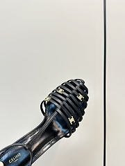 Kitlife Celine Cage-Strappy Sandals In Black Goatskin 9mm - 3