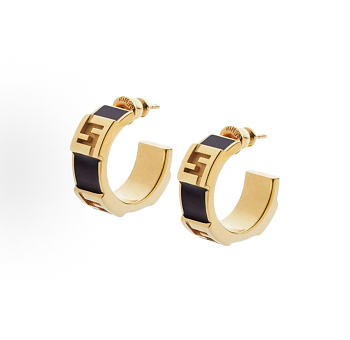 Kitlife Fendi Logo Earrings