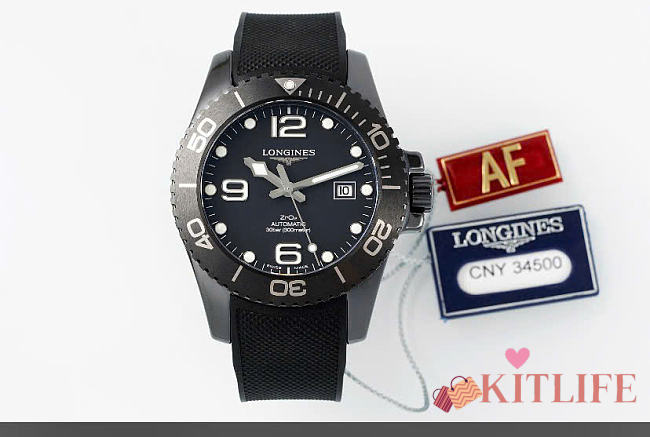 Kitlife Longines Hydroconquest Automatic Watch 43mm Black Ceramic  - 1