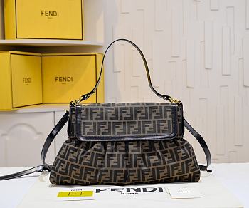 Kitlife Fendi Large Vintage FF Monogram Bag 8959 34x21x7cm
