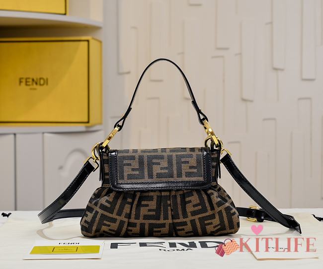 Kitlife Fendi Mini Vintage FF Monogram Bag 8958 18x13x8cm - 1