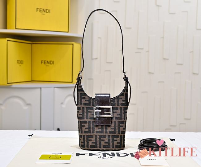 Kitlife Fendi Vintage FF Monogram Bag 8914 13x8x19cm - 1
