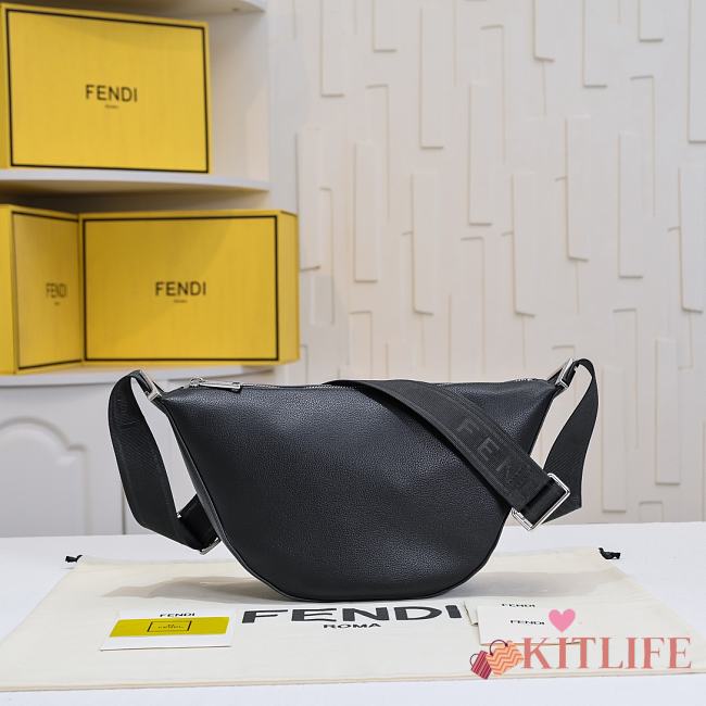Kitlife Fendi Melon Men's Underarm Bag Black 3352 33x19cm - 1