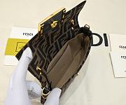 Kitlife Fendi Monogram Mini Baguette Phone Bag 4402 19x3cm - 6