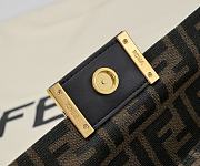 Kitlife Fendi Monogram Mini Baguette Phone Bag 4402 19x3cm - 5