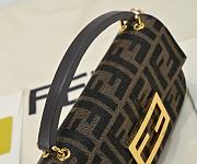 Kitlife Fendi Monogram Mini Baguette Phone Bag 4402 19x3cm - 2