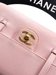 Kitlife Chanel 26P Flap Bag Pink Grained Shiny Calfskin AS6130 15x22x7cm - 6