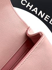 Kitlife Chanel 26P Flap Bag Pink Grained Shiny Calfskin AS6130 15x22x7cm - 5