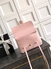 Kitlife Chanel 26P Flap Bag Pink Grained Shiny Calfskin AS6130 15x22x7cm - 3