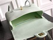 Kitlife Chanel 26P Flap Bag Light Green Grained Shiny Calfskin AS6130 15x22x7cm  - 5