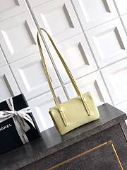 Kitlife Chanel 26P Flap Mini Bag Yellow Grained Shiny Calfskin A5807 11.5×17x5cm - 3