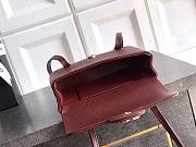 Kitlife Chanel 26P Flap Mini Bag Burgundy Grained Shiny Calfskin A5807 11.5×17x5cm - 2