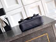 Kitlife Chanel 26P Flap Mini Bag Dark Blue Grained Shiny Calfskin A5807 11.5×17x5cm - 5