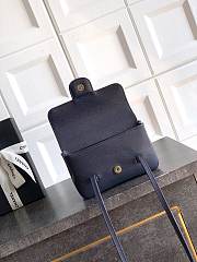 Kitlife Chanel 26P Flap Mini Bag Dark Blue Grained Shiny Calfskin A5807 11.5×17x5cm - 6