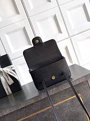 Kitlife Chanel 26P Flap Mini Bag Black Grained Shiny Calfskin A5807 11.5×17x5cm - 3