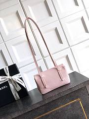 Kitlife Chanel 26P Flap Mini Bag Pink Grained Shiny Calfskin A5807 11.5×17x5cm - 5