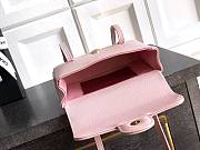 Kitlife Chanel 26P Flap Mini Bag Pink Grained Shiny Calfskin A5807 11.5×17x5cm - 4
