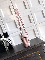 Kitlife Chanel 26P Flap Mini Bag Pink Grained Shiny Calfskin A5807 11.5×17x5cm - 2