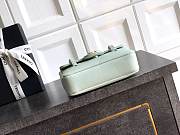 Kitlife Chanel 26P Flap Mini Bag Green Grained Shiny Calfskin A5807 11.5×17x5cm - 4