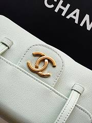 Kitlife Chanel 26P Flap Mini Bag Green Grained Shiny Calfskin A5807 11.5×17x5cm - 3