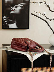 Kitlife Chanel 26P Kelly Bag Burgundy AS4416 13x19x7cm - 3