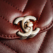Kitlife Chanel 26P Kelly Bag Burgundy AS4416 13x19x7cm - 2