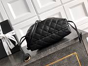 Kitlife Chanel Clutch With Black Leather Strap Black Lambskin 17x22x8cm - 6