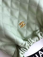 Kitlife Chanel Clutch With Green Leather Strap Black Lambskin 17x22x8cm  - 4