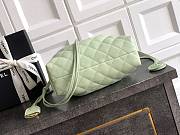 Kitlife Chanel Clutch With Green Leather Strap Black Lambskin 17x22x8cm  - 6