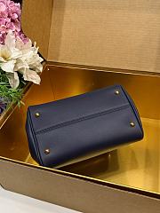Kitlife Dolce & Gabbana Small My Sicily Handbag In Dark Blue Plongé Calfskin 19x21x14cm  - 3