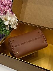 Kitlife Dolce & Gabbana Small My Sicily Handbag In Brown Plongé Calfskin 19x21x14cm - 5