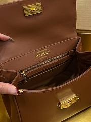 Kitlife Dolce & Gabbana Small My Sicily Handbag In Brown Plongé Calfskin 19x21x14cm - 3