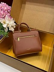 Kitlife Dolce & Gabbana Small My Sicily Handbag In Brown Plongé Calfskin 19x21x14cm - 2