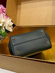 Kitlife Dolce & Gabbana Small My Sicily Handbag In Dark Green Plongé Calfskin 19x21x14cm - 6