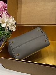 Kitlife Dolce & Gabbana Small My Sicily Handbag In Dark Gray Plongé Calfskin 19x21x14cm  - 4