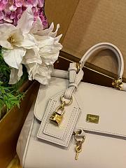 Kitlife Dolce & Gabbana Small My Sicily Handbag In Off-white Plongé Calfskin 19x21x14cm  - 2