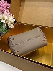 Kitlife Dolce & Gabbana Small My Sicily Handbag In Gray Plongé Calfskin 19x21x14cm  - 2
