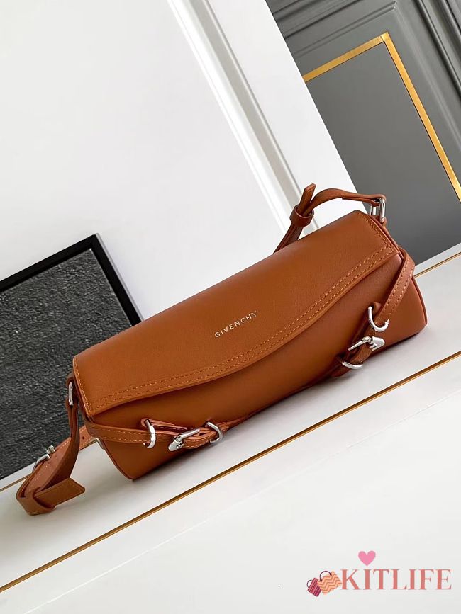 Kitlife Givenchy Voyou Roller Messenger Bag Brown 19052 25x10x13cm - 1
