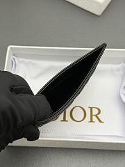 Kitlife Dior Jolie Freesia Card Holder Black Cannage Lambskin 11x7.5x3cm - 5