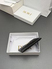 Kitlife Dior Jolie Freesia Card Holder Black Cannage Lambskin 11x7.5x3cm - 4