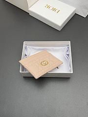 Kitlife Dior Jolie Freesia Card Holder Light Pink Cannage Lambskin 11x7.5x3cm  - 5