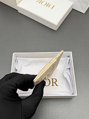 Kitlife Dior Jolie Freesia Card Holder Beige Cannage Lambskin 11x7.5x3cm - 3