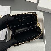 Kitlife Dior Caro Scarlet Wallet Black Cannage Calfskin 11x7.5x3cm - 3