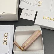 Kitlife Dior Caro Scarlet Wallet Light Pink Cannage Calfskin 11x7.5x3cm - 4