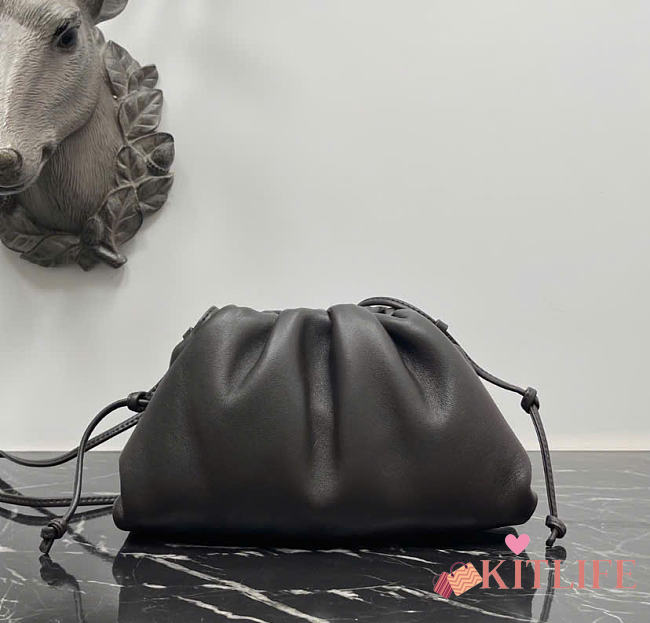 Kitlife Bottega Veneta Pouch Dark Brown 23x13x5cm - 1