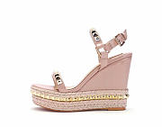 Kitlife Christian Louboutin Superaclou 130mm Strappy Sandals Light Pink - 5