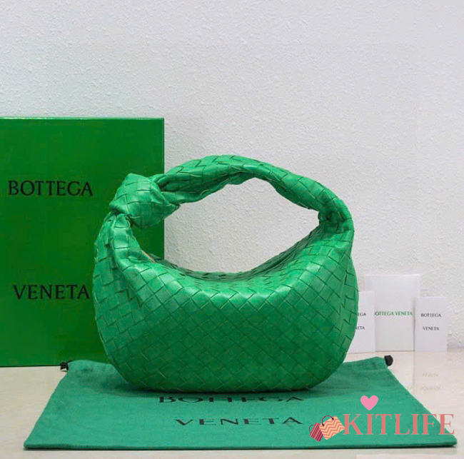 Kitlife Bottega Veneta Jodie Medium Bag Green 690225 36x21x13cm - 1
