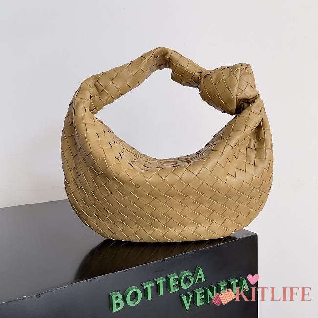 Kitlife Bottega Veneta Jodie Medium Bag Beige 690225 36x21x13cm - 1