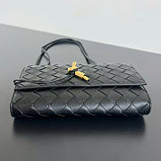 Kitlife Bottega Veneta Andiamo Pouch on Strap Black 836940 19x13x2cm - 6